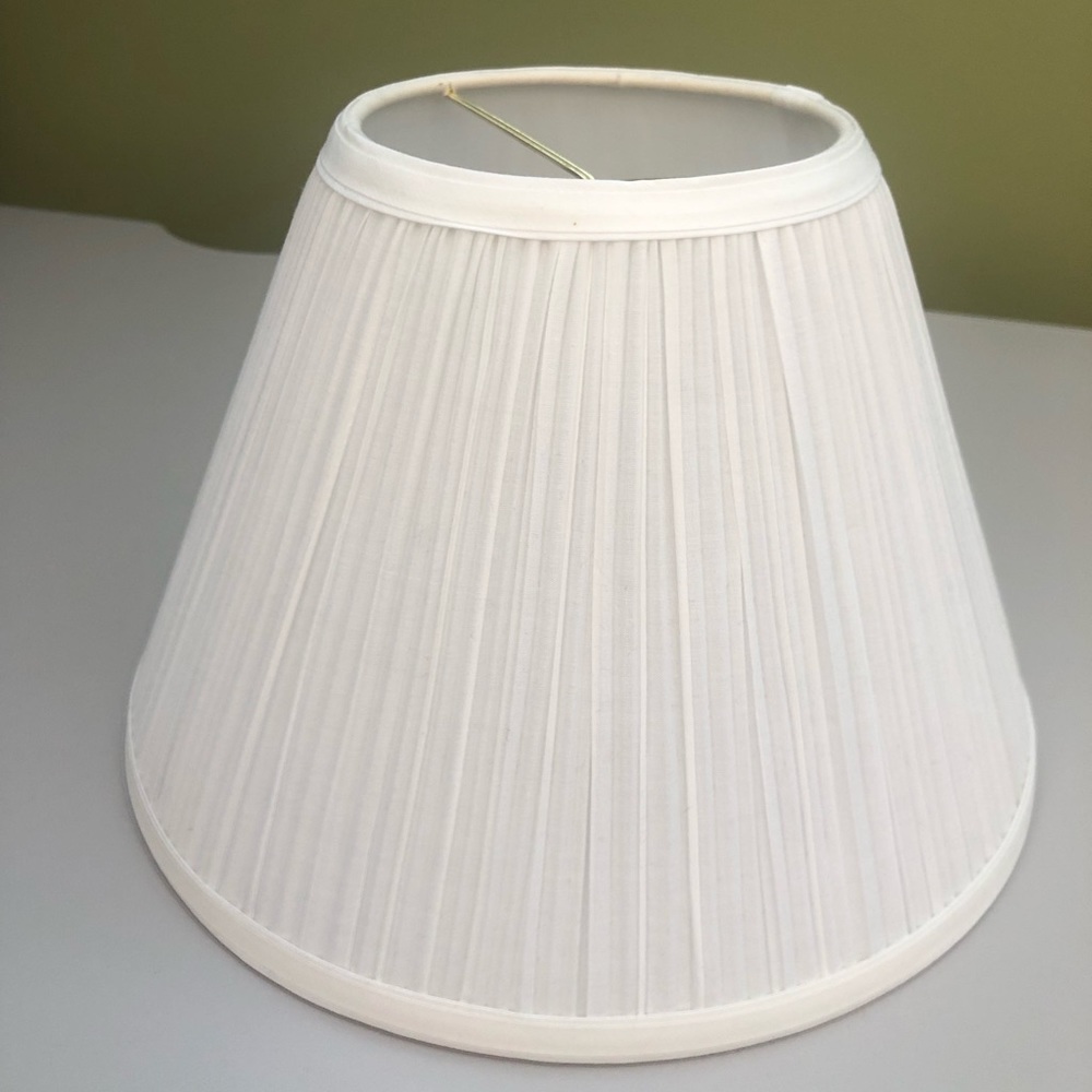 White lamp shade